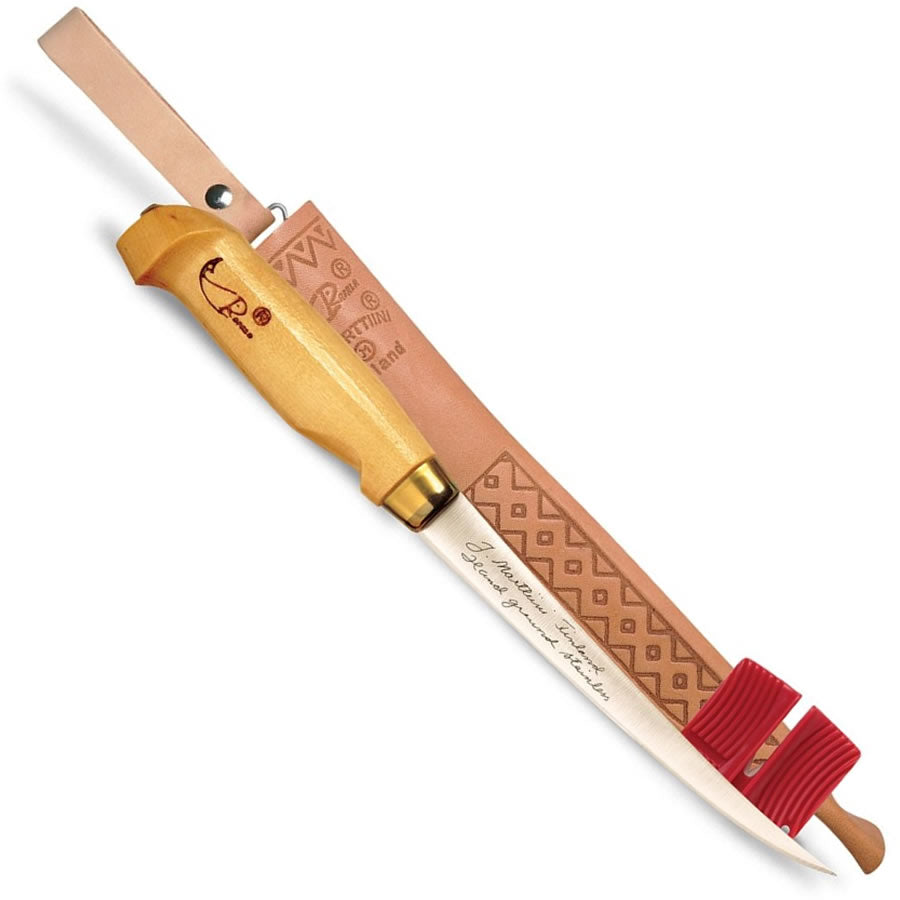 Cutit pentru Filetat + Dispozitiv de Ascutit MARTTIINI, Lama 10cm