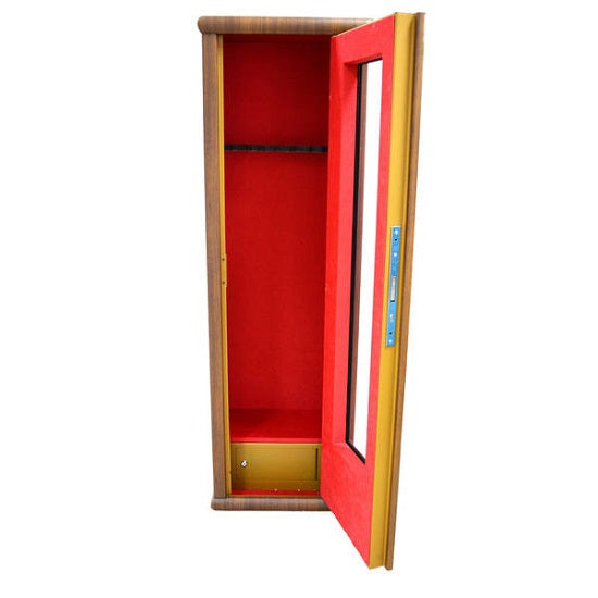 DULAP ARROW VITRINA METAL 8 ARME CU RASTEL  150X48X34CM