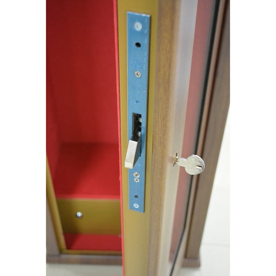 DULAP ARROW VITRINA METAL 8 ARME CU RASTEL  150X48X34CM