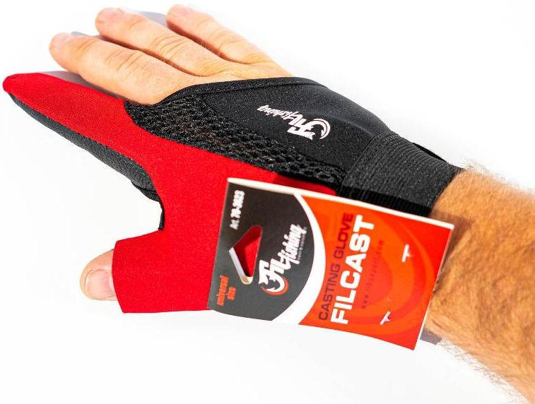 Degetar Filfishing Neopren, Black/Red
