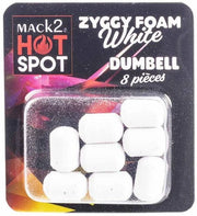 Dumbell MACK2 Ziggy Foam Dumbell Two Tone, Alb, 12mm, 8buc/pac