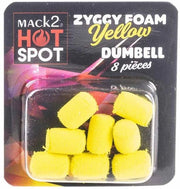 Dumbell MACK2 Ziggy Foam Dumbell Two Tone, Galben, 12mm, 8buc/pac