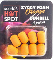 Dumbell MACK2 Ziggy Foam Dumbell Two Tone, Orange, 12mm, 8buc/pac