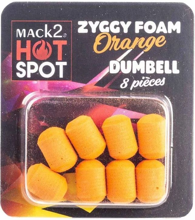 Dumbell MACK2 Ziggy Foam Dumbell Two Tone, Orange, 12mm, 8buc/pac