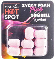Dumbell MACK2 Ziggy Foam Dumbell Two Tone, Roz, 12mm, 8buc/pac