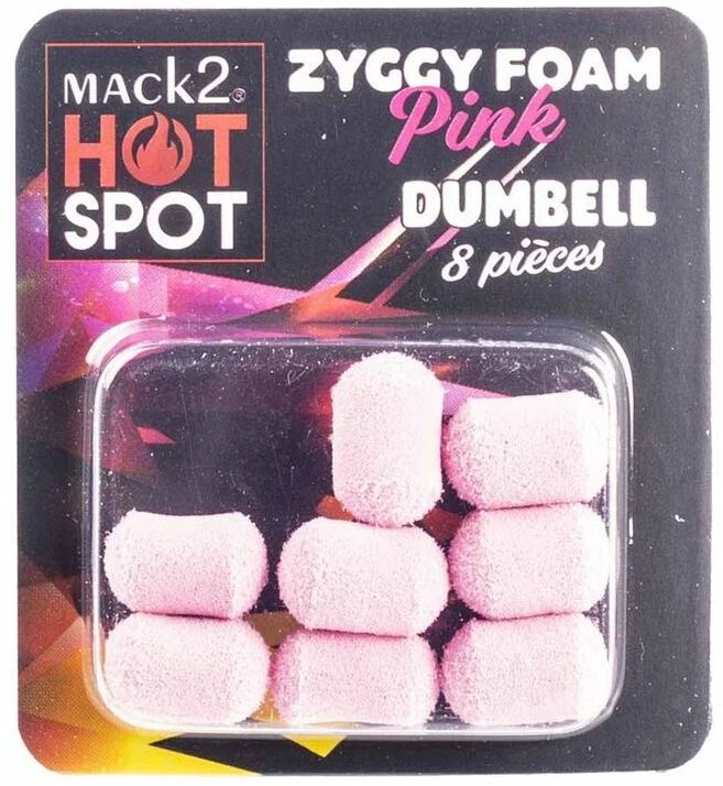 Dumbell MACK2 Ziggy Foam Dumbell Two Tone, Roz, 12mm, 8buc/pac