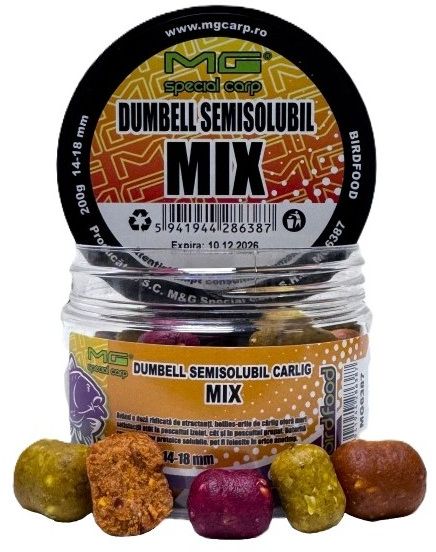 Dumbell MG Special Semisolubil De Carlig Mix, 14-18mm, 200g