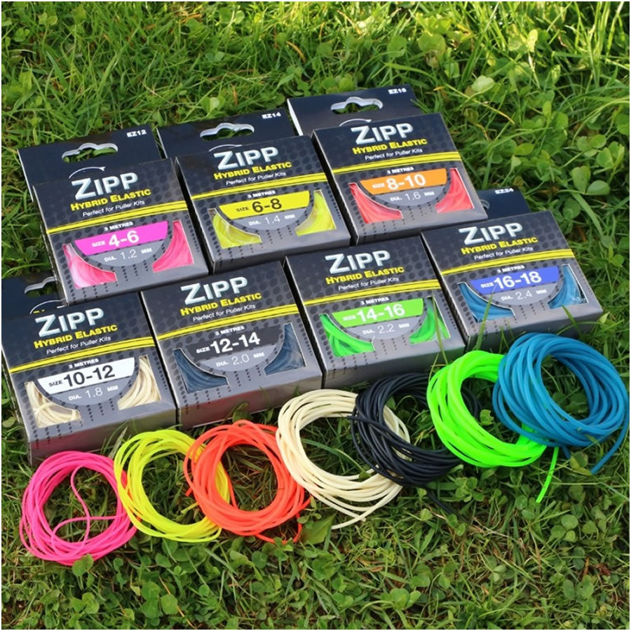 Elastic NuFish Zipp Hybrid EZ Match Feeder, Fluoro Orange, 1.60mm, 3m