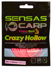 Elastic SENSAS Crazy Hollow, Pink, 2.6mm, 3m