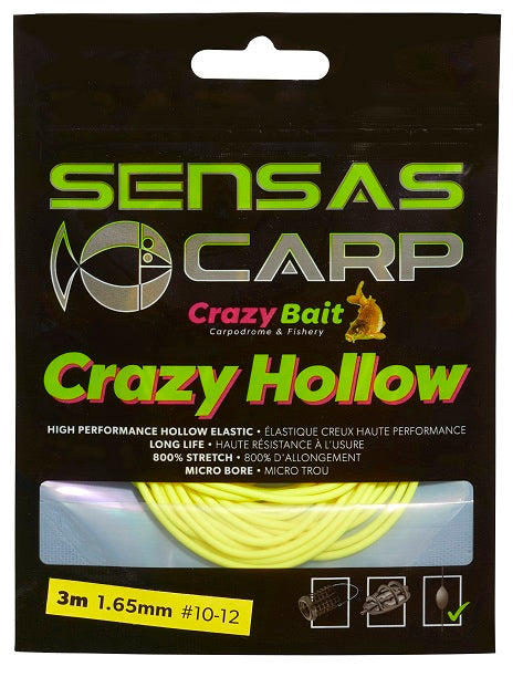 Elastic SENSAS Crazy Hollow, Yellow, 1.65mm, 3m