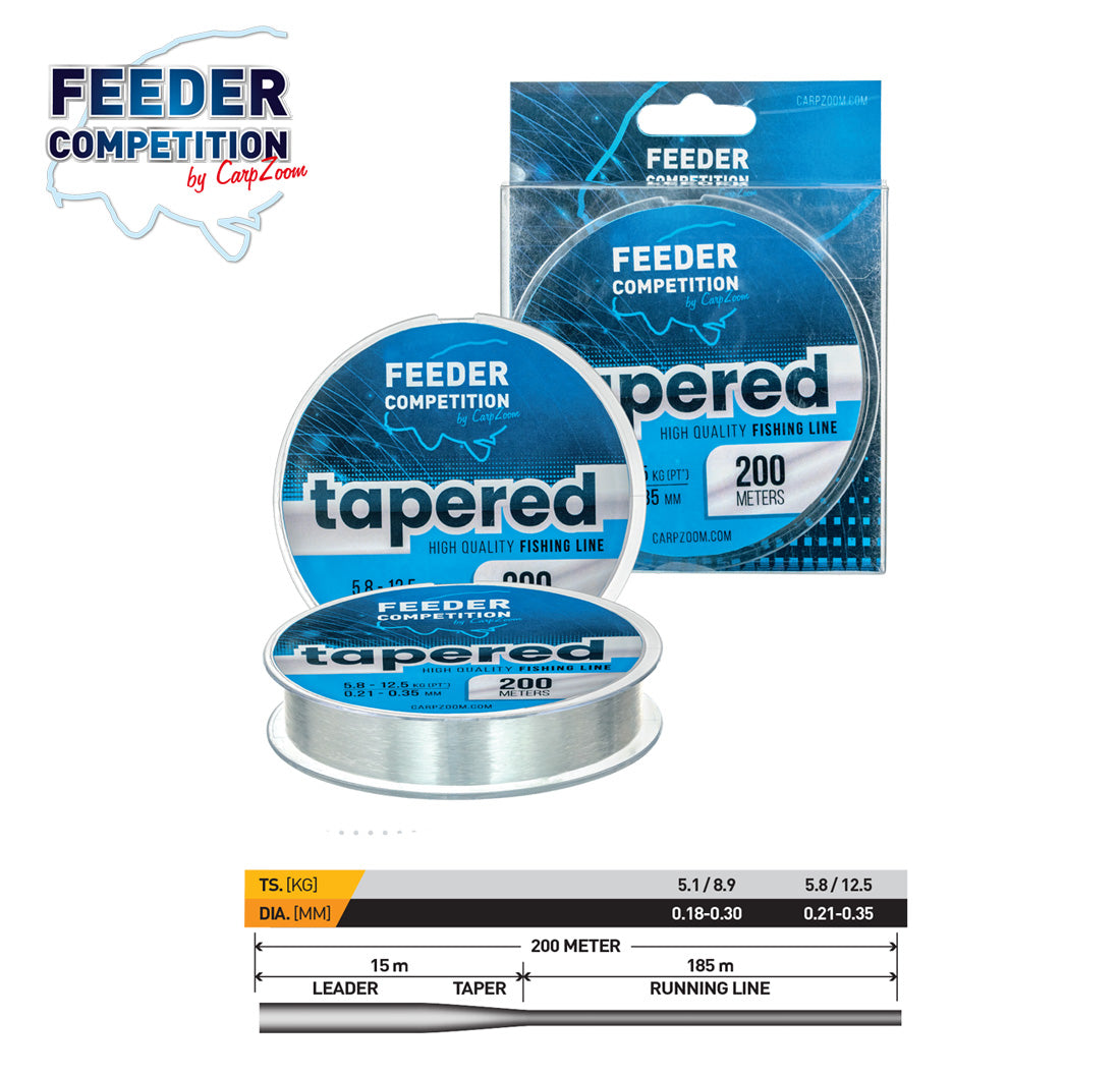 FIR CONIC CARP ZOOM TAPERED FEEDER COMPETITION 200m 0.21-0.35mm 12.5kg