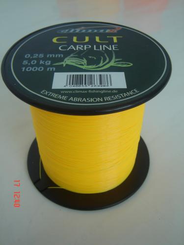 FIR CULT CARP GALBEN CLIMAX 028mm 1000m - 6,10 Kg CLIMAX