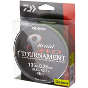 FIR DAIWA TOURNAMENT X8 EVO CHART.008MM/4,9KG/135M