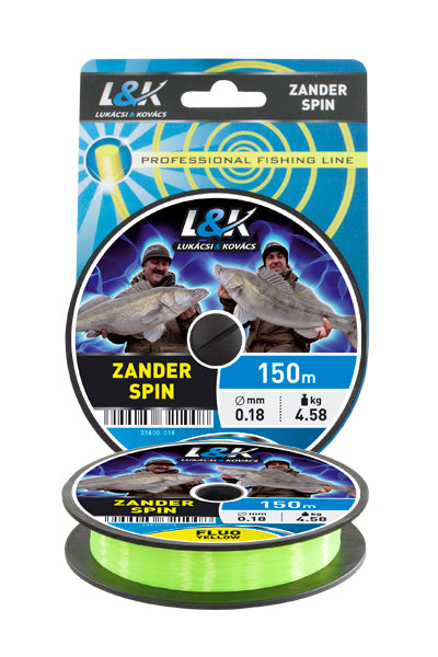 FIR L And K ZANDER SPIN GALBEN FLUO 150M 0.25MM