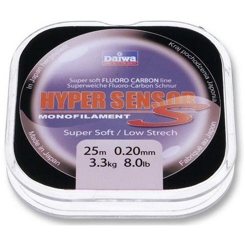 FIR MONOFILAMENT DAIWA HYPER SENSOR FLUORO-CARBON 023MM/4,4KG/150M