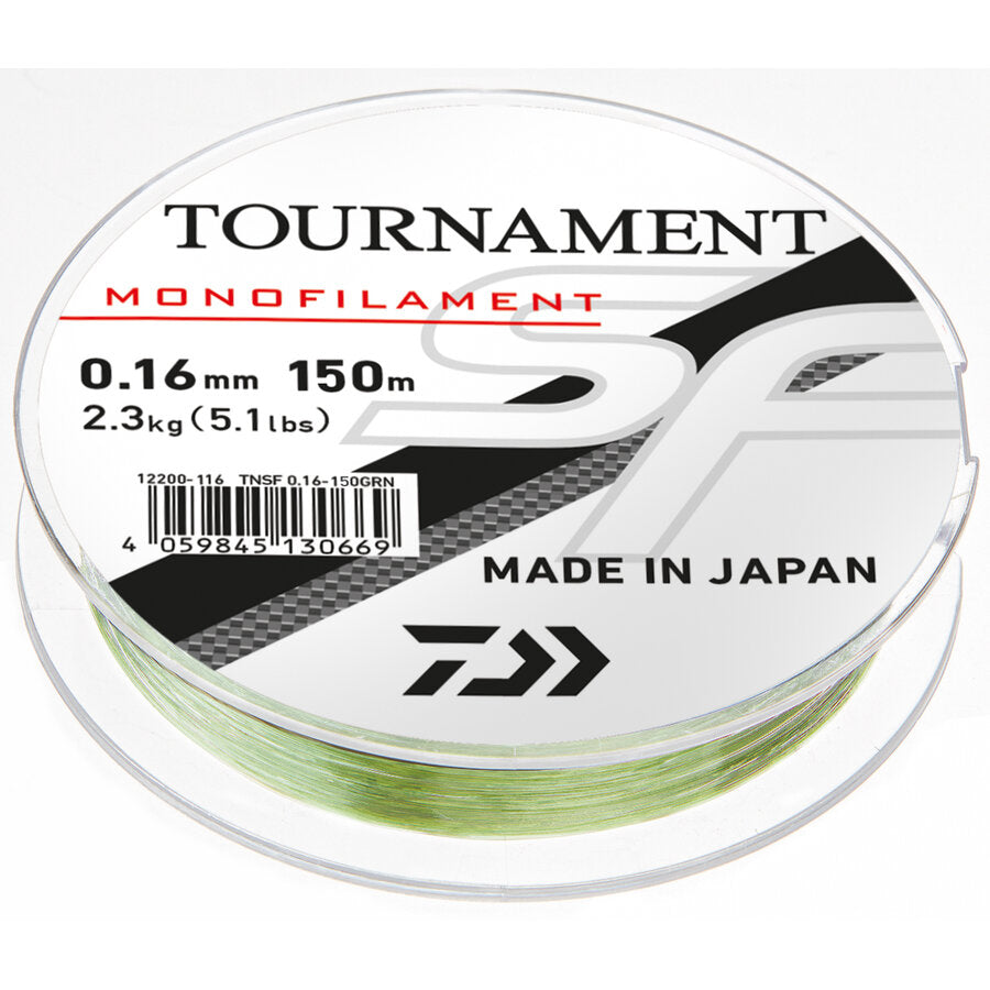 FIR MONOFILAMENT DAIWA TOURNAMENT SF GREEN 300M 0.18mm 2.90kg