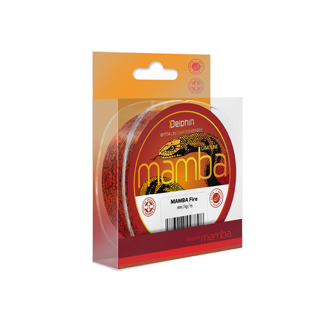 FIR MONOFILAMENT DELPHIN MAMBA FEEDER CAMO FIRE 0.26mm 5.2kg 200M