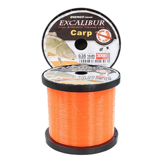 FIR MONOFILAMENT ENERGOTEAM EXCALIBUR CARP FLUO ORANGE 3000M