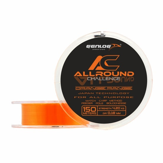 FIR MONOFILAMENT GENLOG ALLROUND ORANGE 150 M 0.28MM 9.7 KG