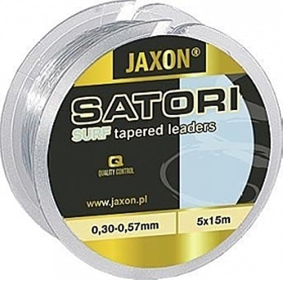 FIR MONOFILAMENT JAXON LEADER CONIC SATORI 5x15m/75m