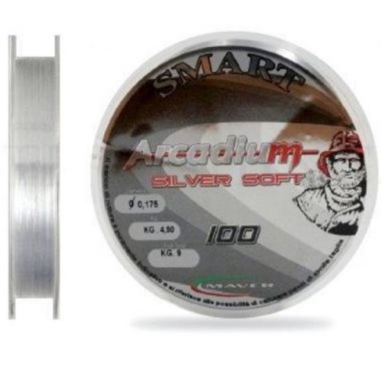 FIR MONOFILAMENT MAVER ARCADIUM SILVER SOFT 100M 0.125MM 