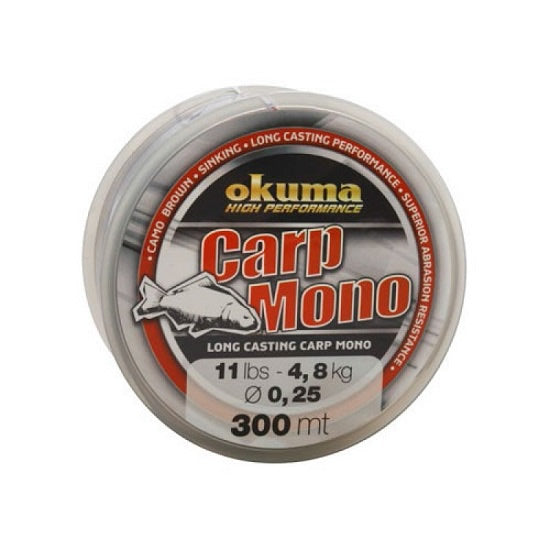 FIR  MONOFILAMENT OKUMA CARP MONO 035MM/9,2KG/300M  