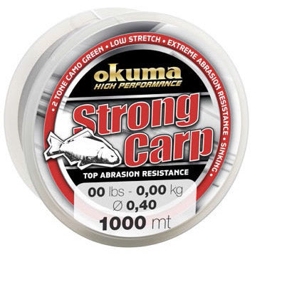 FIR MONOFILAMENT OKUMA STRONG CARP 030MM/6,4KG/1000M 