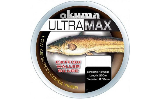 FIR MONOFILAMENT OKUMA ULTRA MAX CAT FISH 050MM/19,6KG/245M