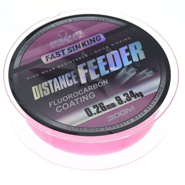 FIR MONOFILAMENT PRO FL DISTANCE FEEDER PINK 300M 0.26MM