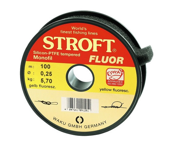 FIR MONOFILAMENT STROFT COLOR GALBEN FLUO 028MM/6,7KG/100M