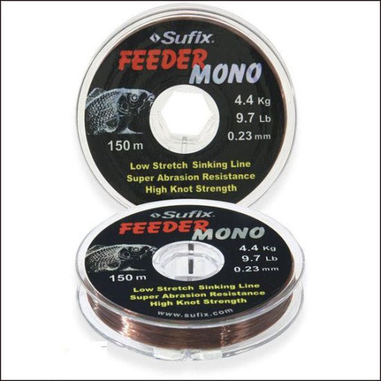 FIR MONOFILAMENT SUFIX FEEDER Mono 0.14mm 150M 4.2LB BURGUNDY