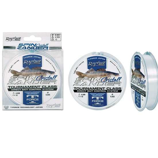FIR MONOFILAMENT TRABUCCO RAPTURE ZANDER CRYSTAL 150MT 0.25MM