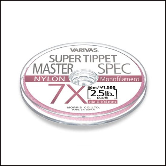 FIR MONOFILAMENT VARIVAS SUPER TIPPET MASTER SPEC NYLON 7X 50M