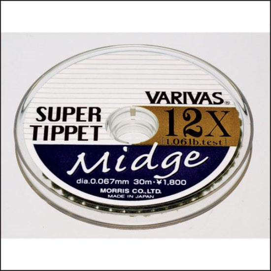 FIR MONOFILAMENT VARIVAS SUPER TIPPET MIDGE 9X 30M