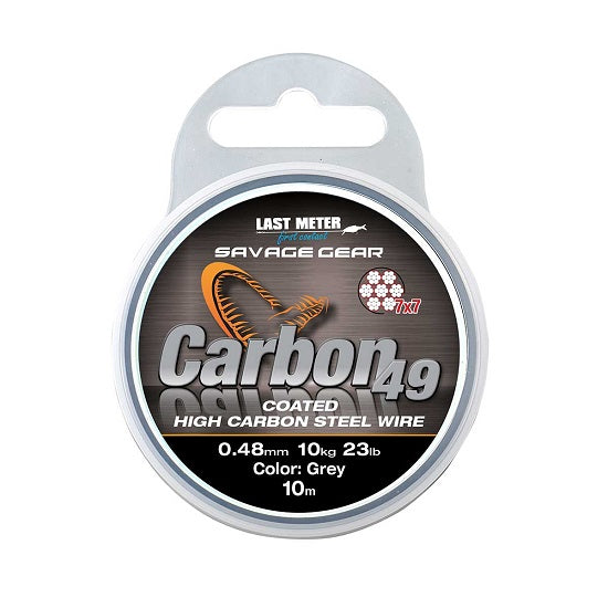 FIR PENTRU STRUNA SAVAGE GEAR CARBON49 0.48MM/11KG/10M