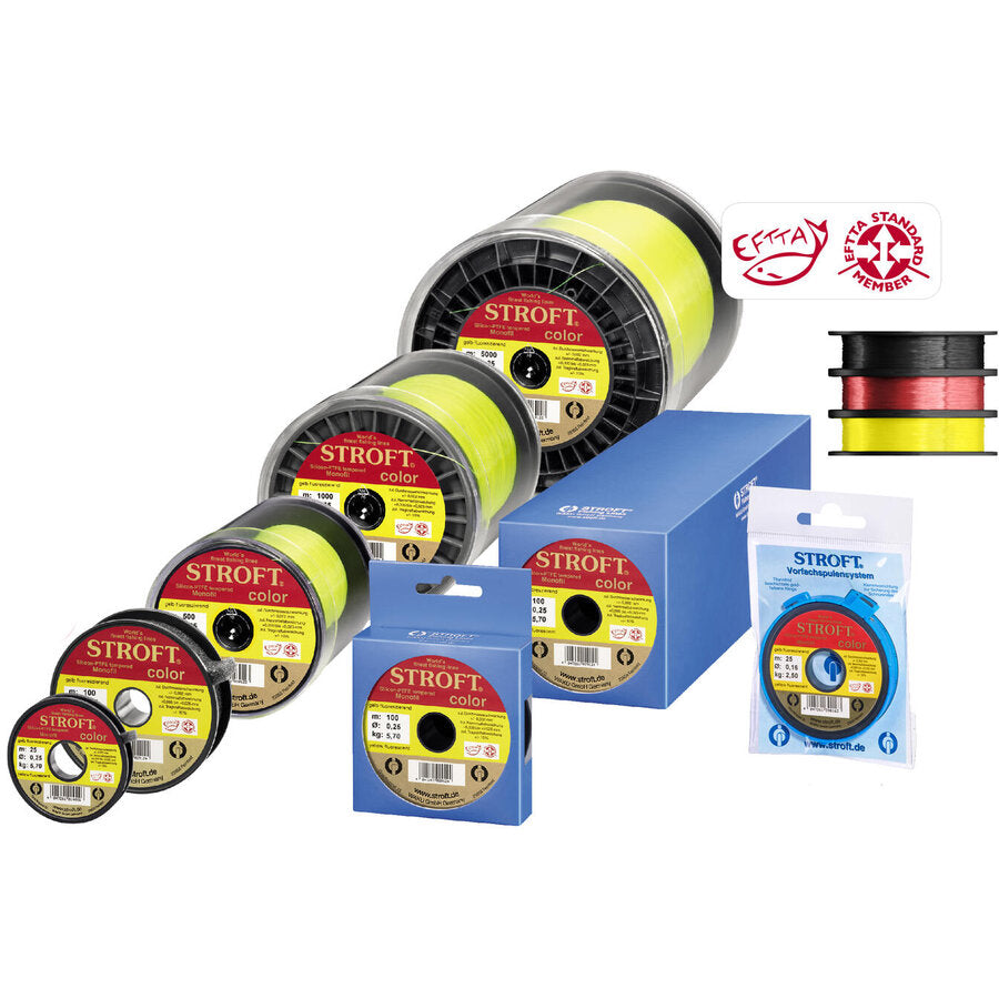 FIR STROFT COLOR YELLOW FLUO 0.22MM 4.7KG 1000M 