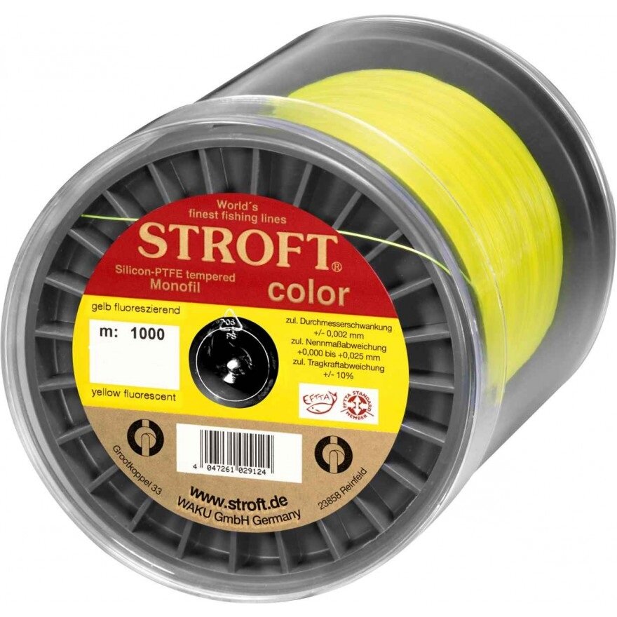 FIR STROFT COLOR YELLOW FLUO 0.22MM 4.7KG 1000M 