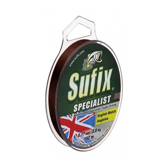 FIR SUFIX MONOFILAMENT SPECIALIST ENGLISH MATCH BURGUNDY 150M 0.20MM