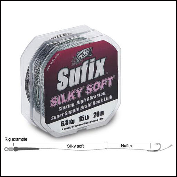 FIR SUFIX SILKY SOFT 20M 12LB/CLAY GRAY