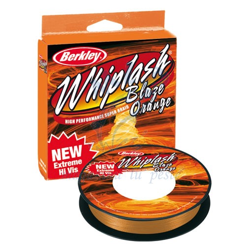 FIR TEXTIL BERKLEY WHIPLASH NEW BLAZE ORANGE 0.06MM/110MT/10.6KG