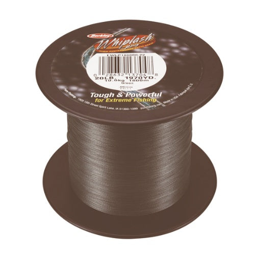 FIR TEXTIL BERKLEY WHIPLASH PRO GREEN 0.17MM 21.7 KG 1800M