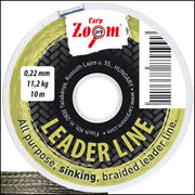 FIR TEXTIL CARP ZOOM LEADER SINKING 10m 0.10MM 2.7KG VERDE OLIVE