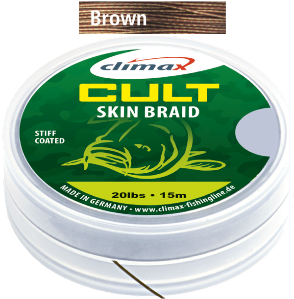 FIR TEXTIL CU CAMASA CLIMAX CULT SKIN BRAID BROWN 15M 30lbs