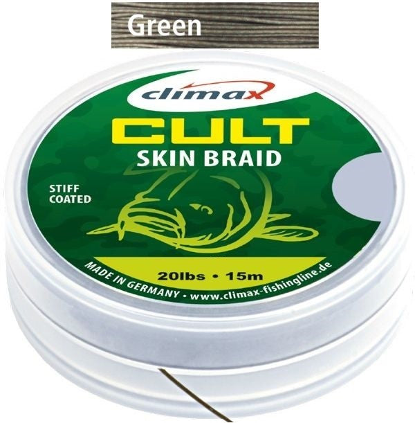 FIR TEXTIL CU CAMASA CLIMAX CULT SKIN BRAID GREEN 15M 30lbs