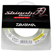 FIR TEXTIL DAIWA SHINOBI BRAID FLUO 024MM/18,5KG/135M
