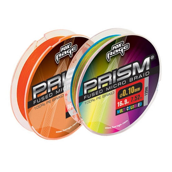 FIR TEXTIL FOX RAGE PRISM FUSED BRAID 0.15MM 120MT ORANGE