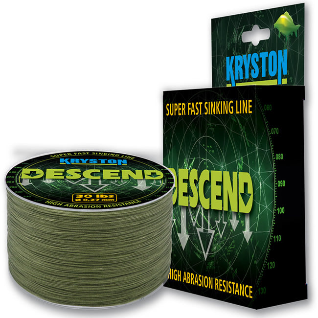 FIR TEXTIL KRYSTON DESCENT SUPER FAST SINKING 20lb Olive Mud