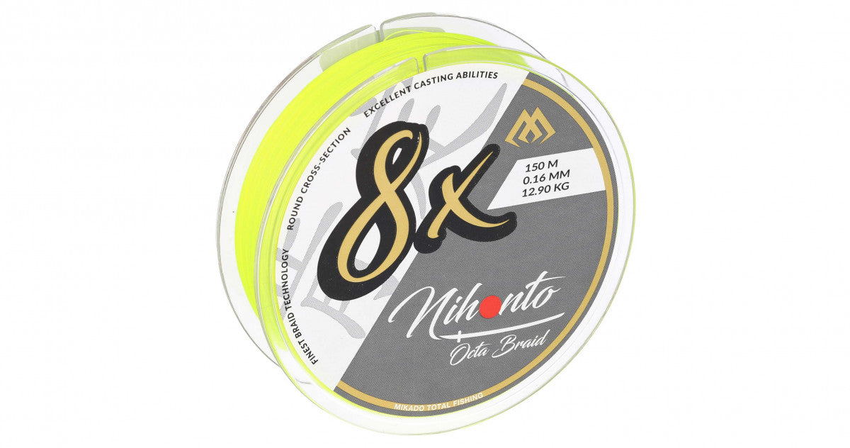 FIR TEXTIL MIKADO NIHONTO OCTA BRAID FLUO 150m 0.23mm 