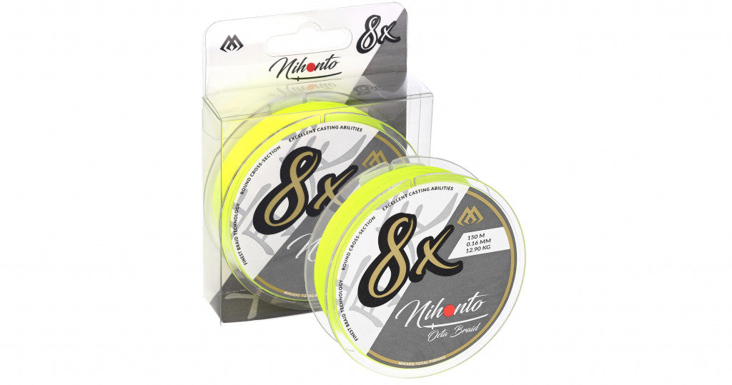 FIR TEXTIL MIKADO NIHONTO OCTA BRAID FLUO 150m 0.23mm 