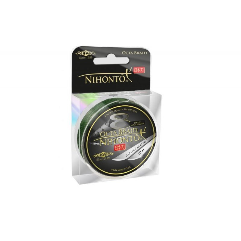 FIR TEXTIL MIKADO NIHONTO OCTA BRAID GREEN 150M 0.23MM